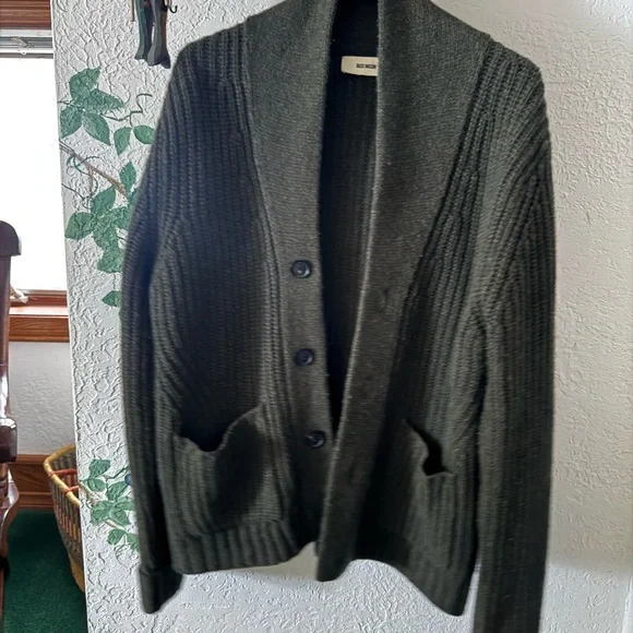 Buck Mason Green Herdsman Cardigan s L - Picture 3 of 6